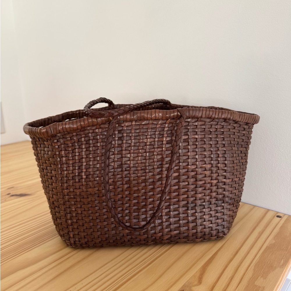 Dragon Diffusion Brown Woven Tote Bag